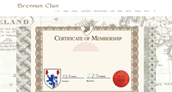 Desktop Screenshot of brennanirishclan.com